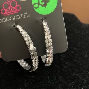 Silver hoop earrings